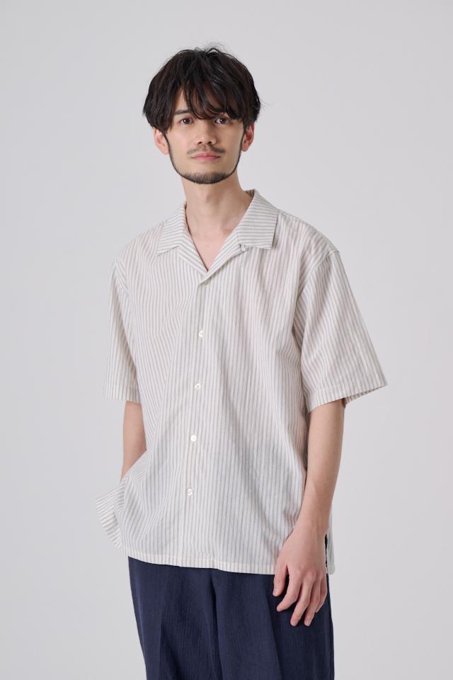 COTTON LINEN SS SHIRT