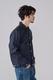 LEATHER COLLAR DENIM JACKET