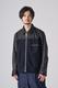 LEATHER DENIM JKT