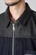 LEATHER DENIM JKT