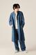 BANDCOLLAR DENIM COAT