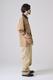 LEATHER COLLAR COVERALL