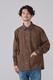 SUEDE COLLAR SHIRT