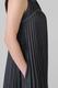 DENIM PANEL PLEATS DRESS
