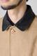 LEATHER COLLAR COVERALL