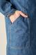 BANDCOLLAR DENIM COAT