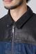 LEATHER DENIM JKT