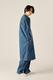 BANDCOLLAR DENIM COAT