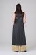 DENIM PANEL PLEATS DRESS