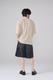 DOUBLE KNEE DENIM SHORT