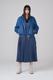DENIM PANEL PLEATS DRESS