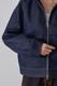 SHERPA-LINED DENIM HOODIE JACKET