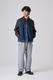 LEATHER DENIM JKT