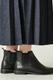 LONG PLEATS DENIM SKIRT
