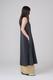 DENIM PANEL PLEATS DRESS