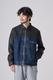 LEATHER DENIM JKT