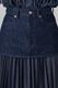 DENIM PLEATS LAYERED SK