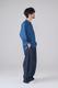 DENIM 3/4SLEEVE WESTERN SHIRT