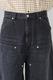 DOUBLE KNEE DENIM SHORT