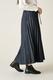 LONG PLEATS DENIM SKIRT