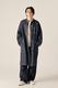 BANDCOLLAR DENIM COAT