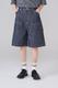 DOUBLE KNEE DENIM SHORT