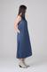 DENIM PANEL PLEATS DRESS