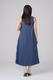 DENIM PANEL PLEATS DRESS