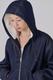 SHERPA-LINED DENIM HOODIE JACKET