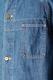 BANDCOLLAR DENIM COAT