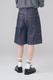 DOUBLE KNEE DENIM SHORT