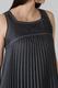 DENIM PANEL PLEATS DRESS