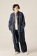 BANDCOLLAR DENIM COAT