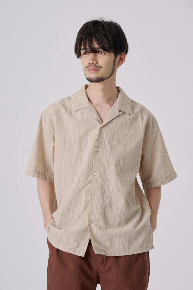 COTTON LINEN SS SHIRT