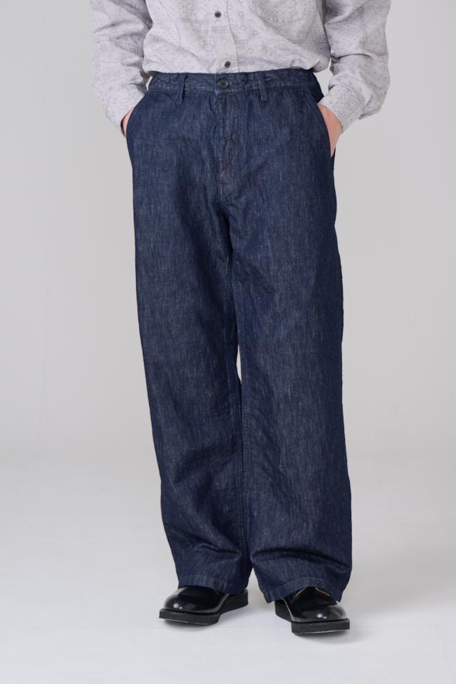 LINEN DENIM TROUSER