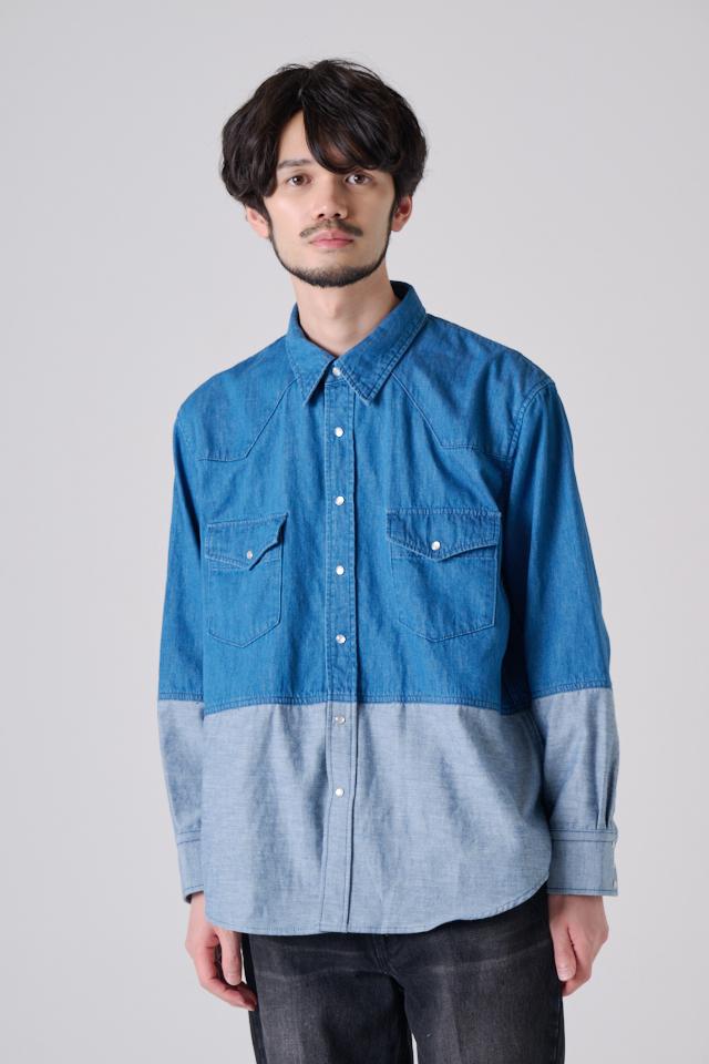 GRADATION DENIM SHIRT