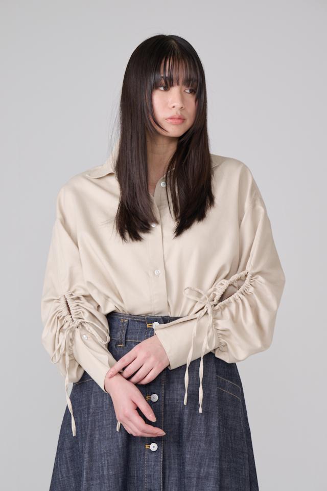 GATHERED SLEEVE SHIRTS