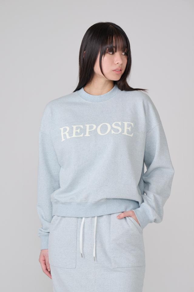 "REPOSE" CREW SWEAT