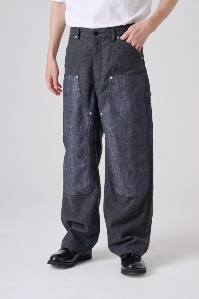 DOUBLE KNEE TWEED TROUSER