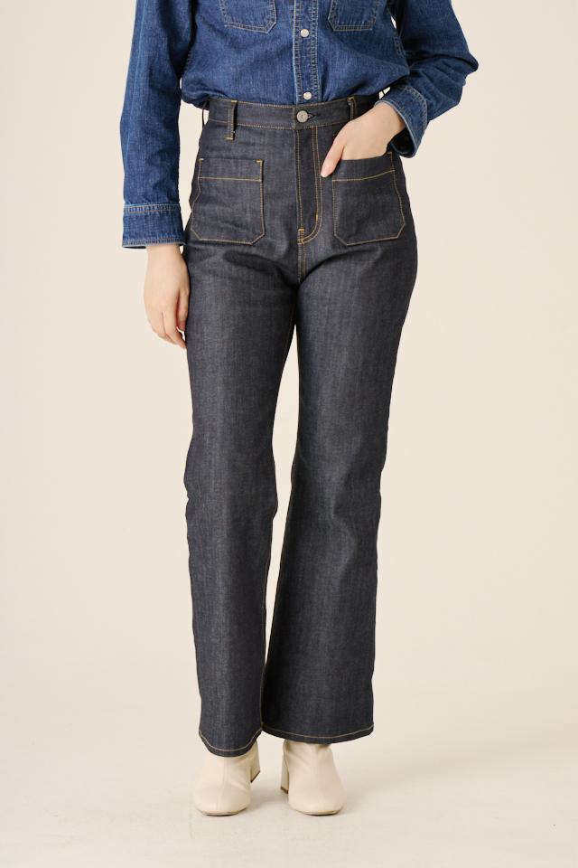 POCKETS FLARE DENIM