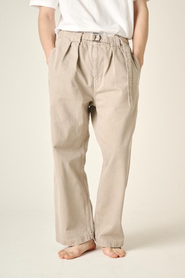 MILITARY TUCK PANTS(PIECE-DYED)