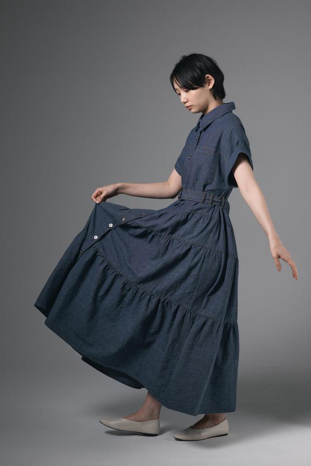 ASYMMETRY DENIM OP
