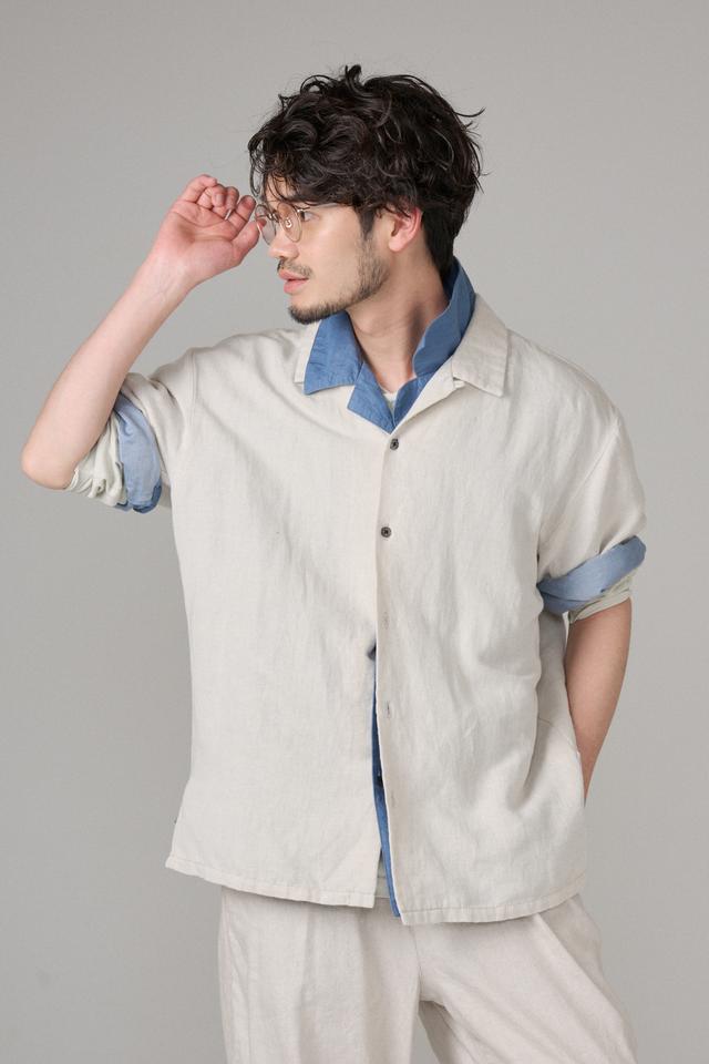 COTTON LINEN SHIRT