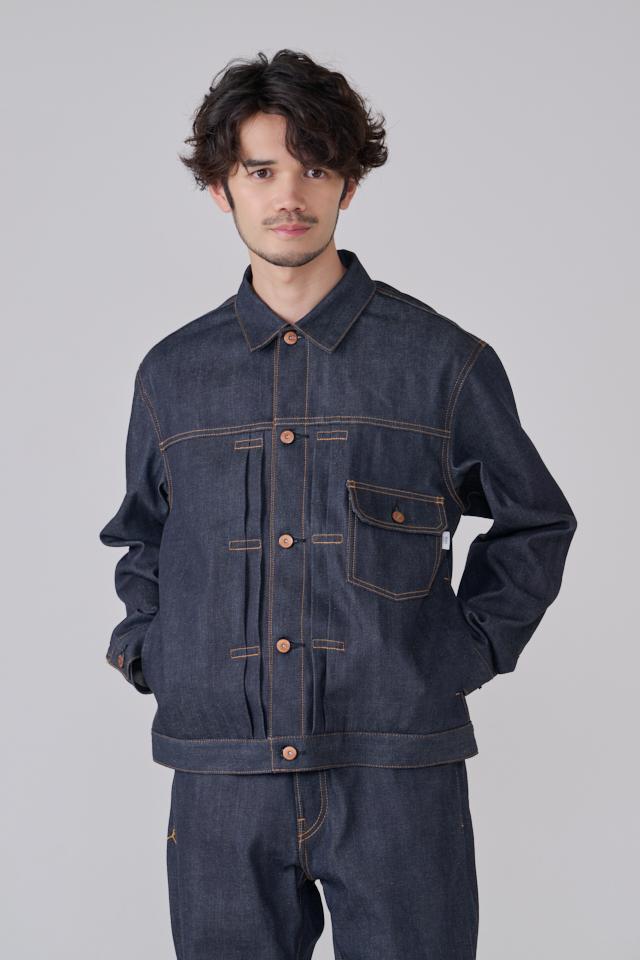 12Anniv 1st FLAP PKT TYPE RIGID DENIM JK (TAKAYA PURPLE SELVAGE