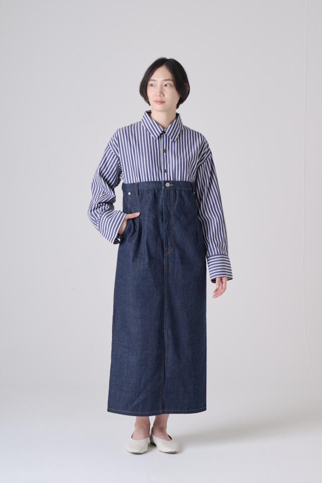 HIGH WAIST DENIM OP