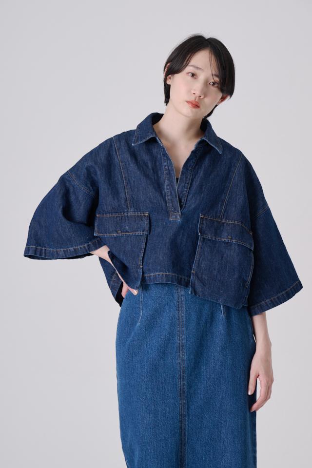 CROPPED SKIPPER DENIM SH