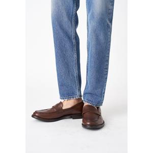DIESEL：本革 デニム ローファー DIESEL - DIESEL ディーゼル 24.5cm ローファー インディゴ 革靴