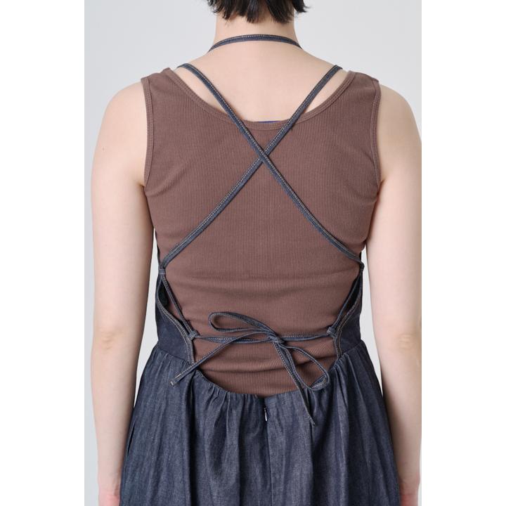APRON DENIM DRESS