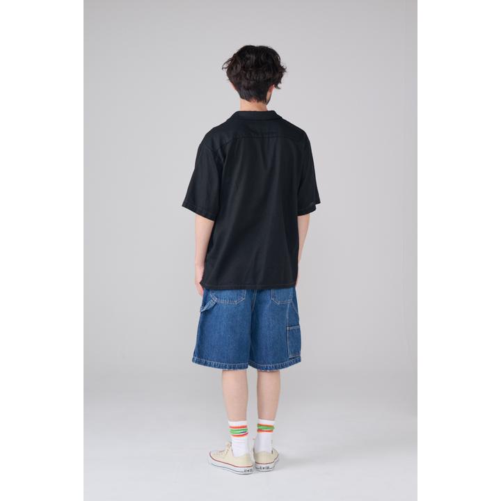 DOUBLE KNEE DENIM SHORT
