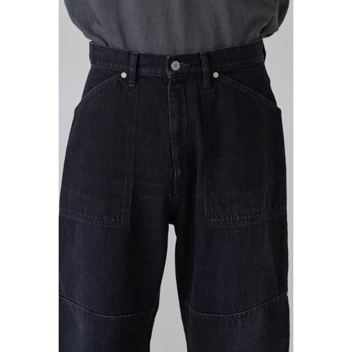 DOUBLE KNEE DENIM CURB TROUSER (KUR)